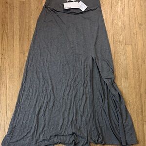 JustFab Charcoal Maxi Skirt